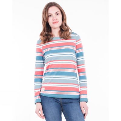 Tee Brakeburn Multi Stripe Manga Larga Mujer - Multicolor - Chile PCO873401